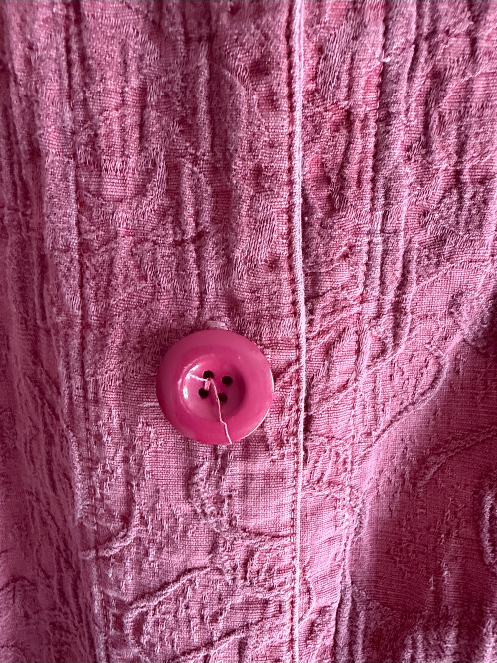 FOCUS Pink Textured Button-Front Blazer Jacket - Picture 2 of 5